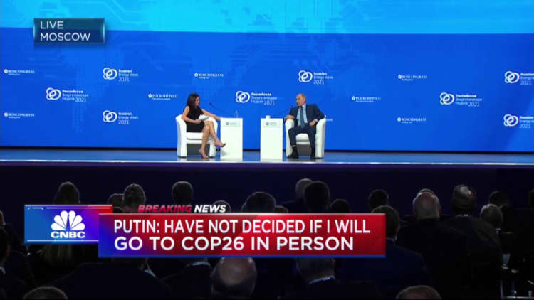 Putin has 'not decided' if he will attend COP26 climate summit