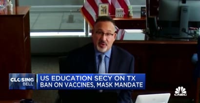 U.S. Education Sec. calls Texas Gov. Abbott's anti-vaccine order 'appalling'
