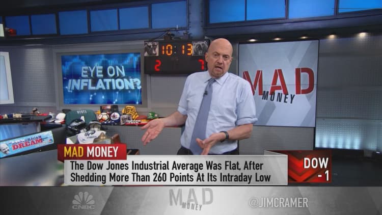 Jim Cramer explains why he believes the U.S. may be seeing 'peak inflation'