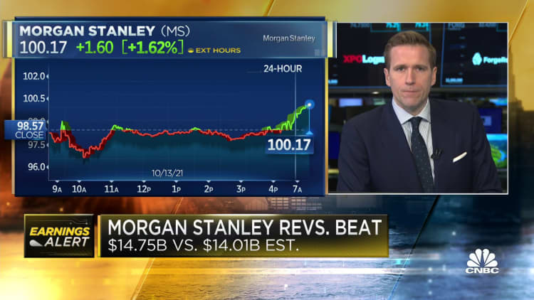 Morgan Stanley reports $14.75 billion in revenue, beats estimates