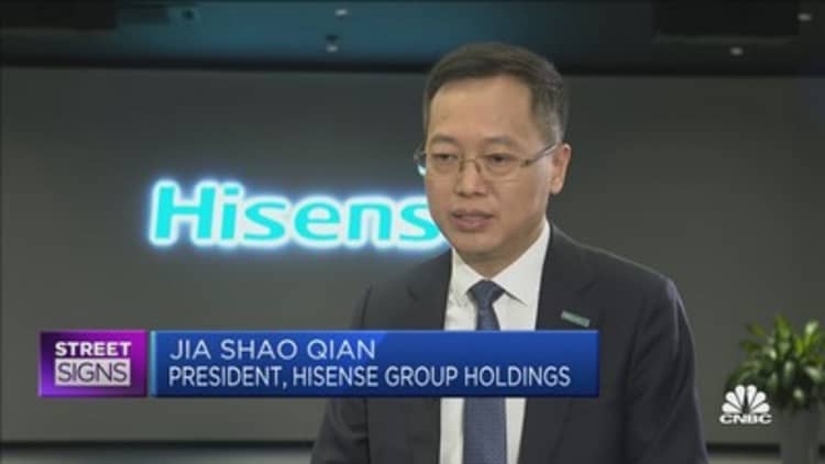 China's Hisense says tech crackdown has not impacted their expansion into international markets
