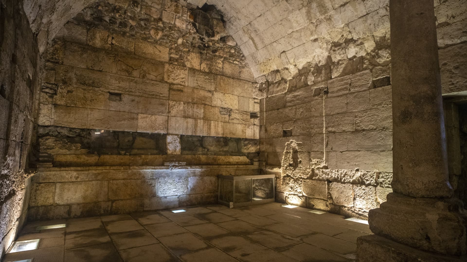 The second excavated chamber, which is constructed using arched stone ceilings.