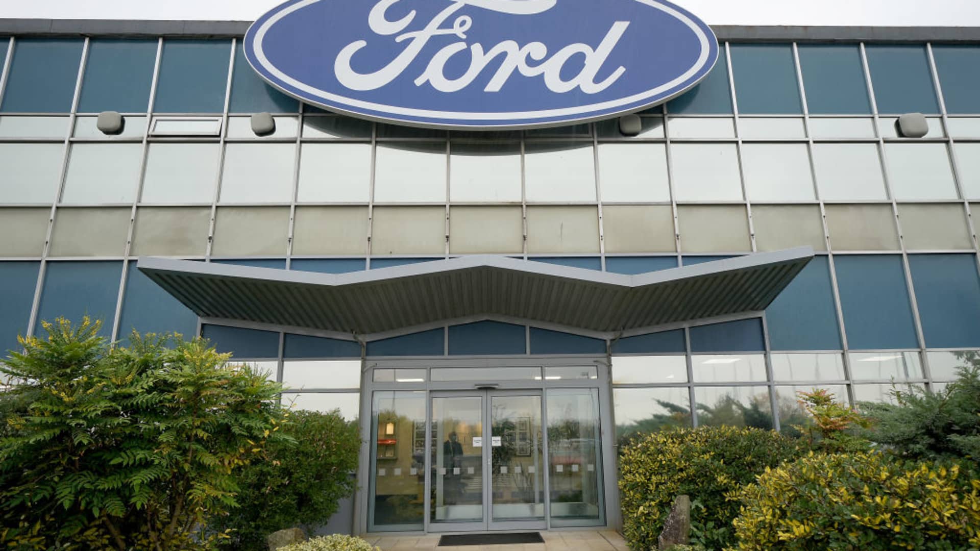 A general view of the Halewood Ford transmission assembly plant after Ford announced a 230 GBP investment on October 18, 2021 in Halewood, England.