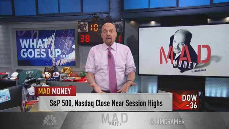 Jim Cramer says the stock market may start to struggle if oil keeps rallying