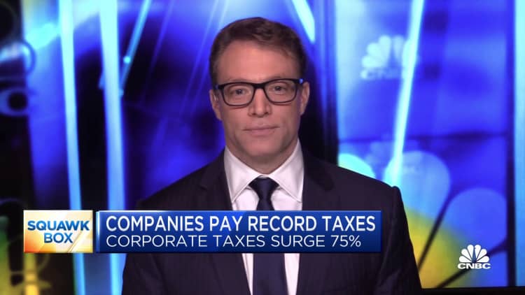 Corporate tax revenue hits an all-time high as receipts top $370 billion