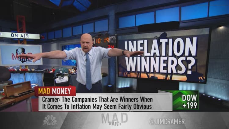 Jim Cramer's list of investible companies that benefit from inflation
