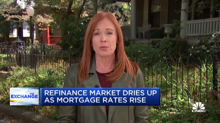 Mortgage rates rise, refinance demand drops