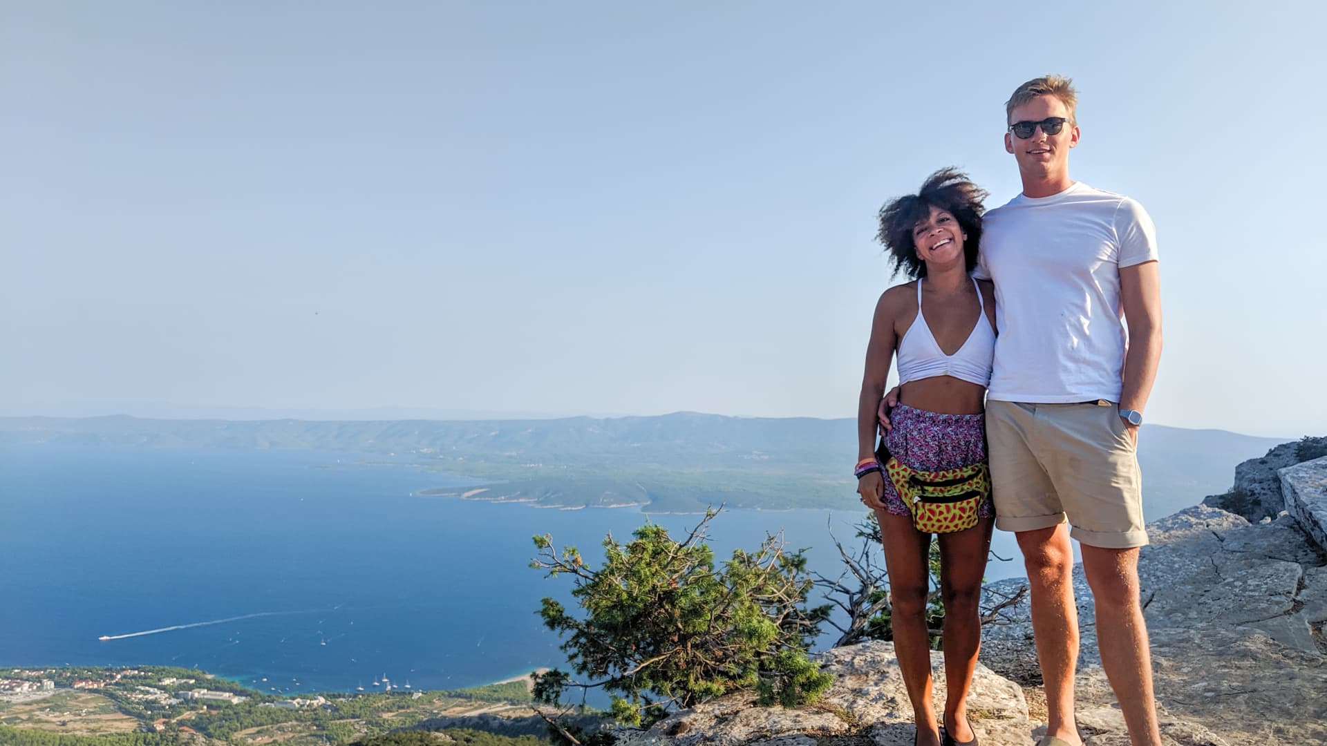 Kesi Irvin and her boyfriend Alex exploring Croatia together