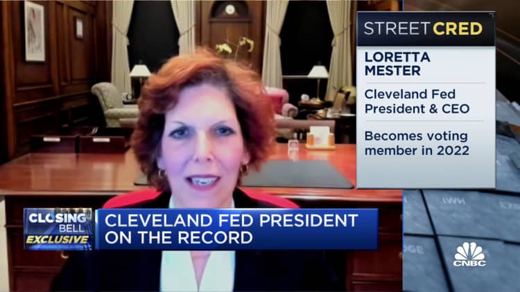 Cleveland Fed President Loretta Mester: Rate hikes aren't coming any time soon