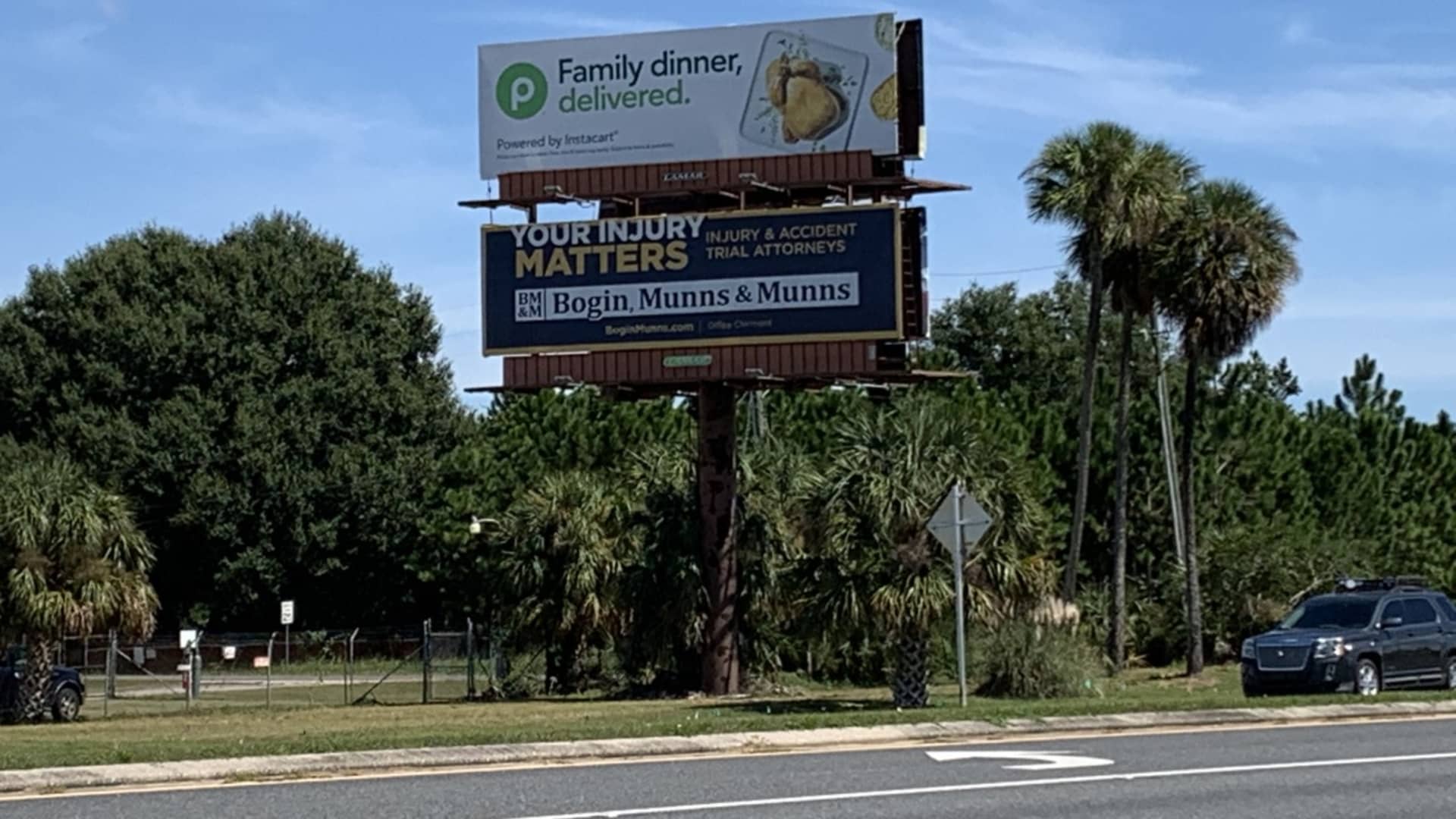 A short drive from Kroger's campus, there are signs of its competition. Publix, a regional grocer with a loyal following, has billboards that advertise its delivery service. It is powered by third-party delivery company, Instacart.
