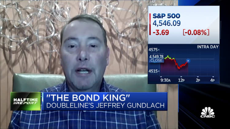 DoubleLine CEO Gundlach: 'I'm a little less ok' holding stocks than I was