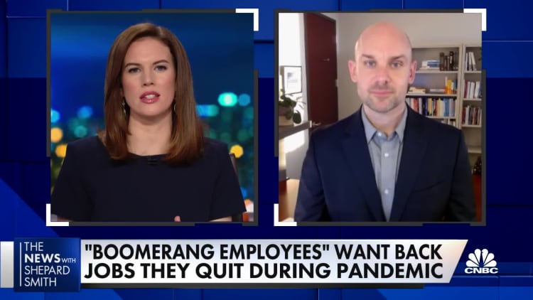 Boomerang employees who've quit look to get their old jobs back