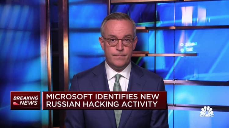 Microsoft identifies new Russian hacking activity on tech companies