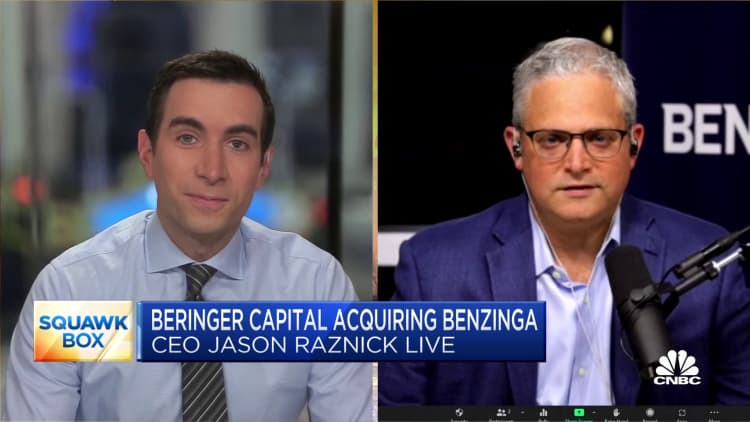 Benzinga CEO Jason Raznick on Beringer Capital acquiring majority stake