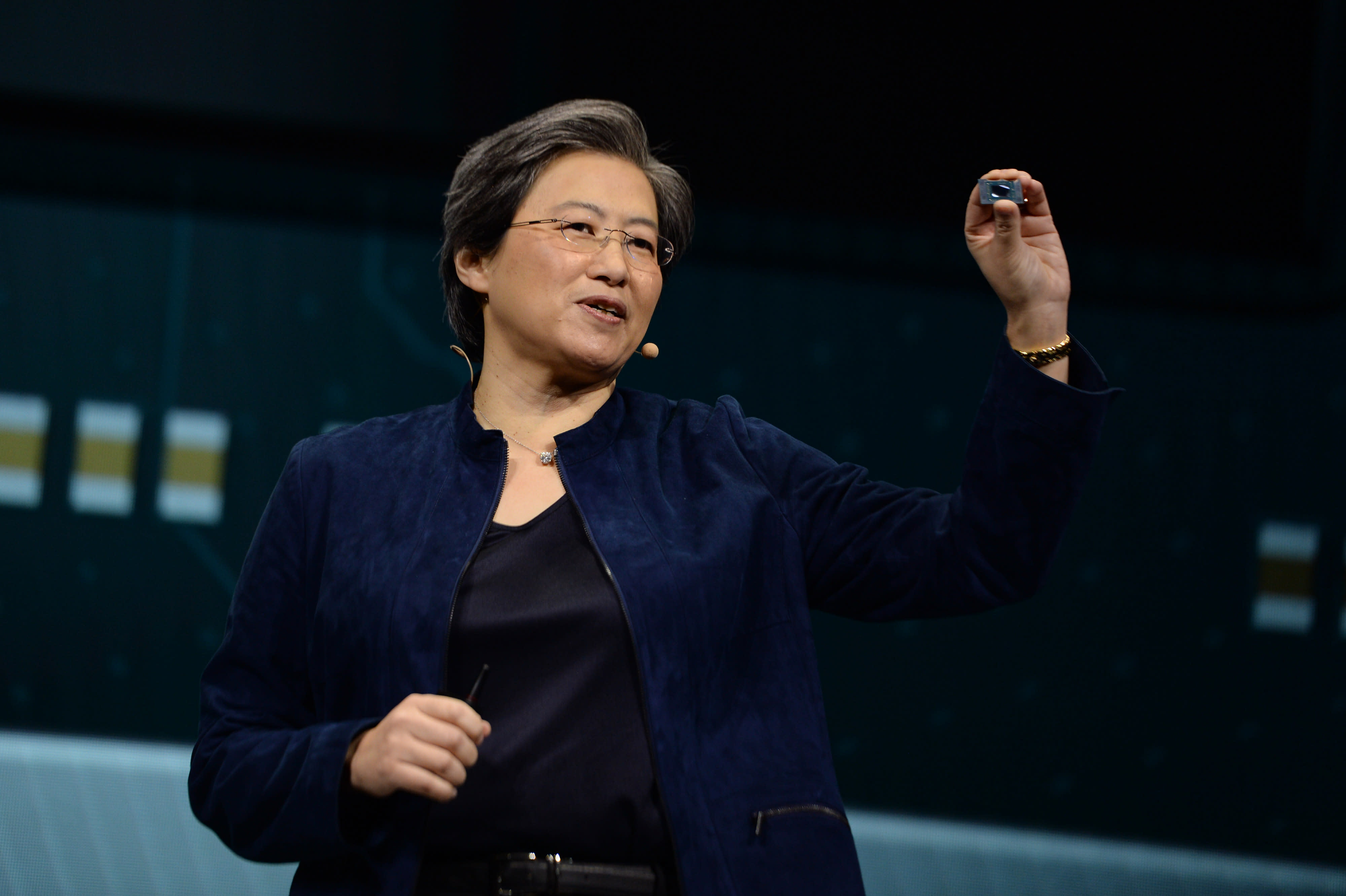 AMD flaunts the top and bottom lines but it's still a story of the second half.  Here's why