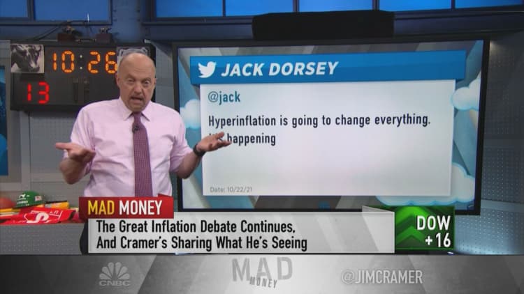 Jim Cramer lays out the inflation versus deflation debate