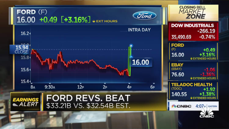 Ford beats on top and bottom, ups FY guidance