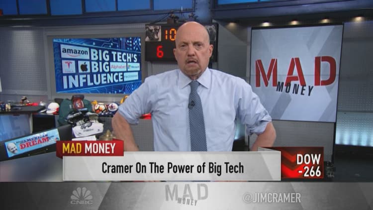 Jim Cramer says calls to break up Big Tech go too far