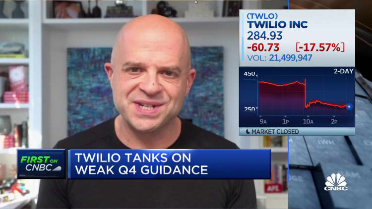 Twilio CEO says they feel good about the business despite shares dropping