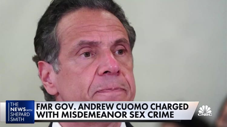 Former Gov. Andrew Cuomo charged with misdemeanor sex crime