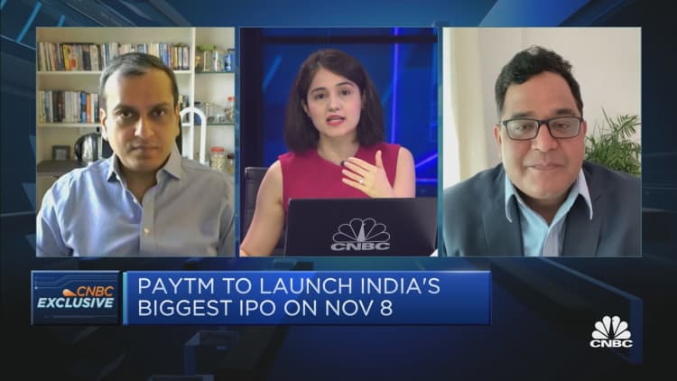 Watch CNBC's full interview with India's Paytm on the company's $2.4 billion IPO