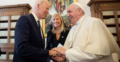 Biden and pope hold long meeting as abortion debate flares at home 
