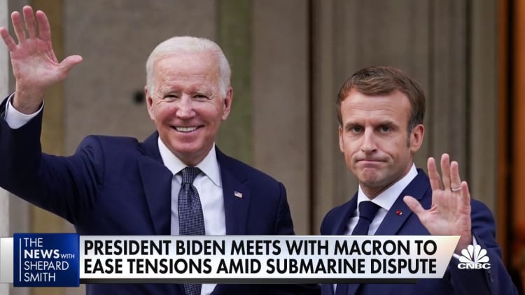 Biden to France's Macron at the G20: What we did was 'clumsy'