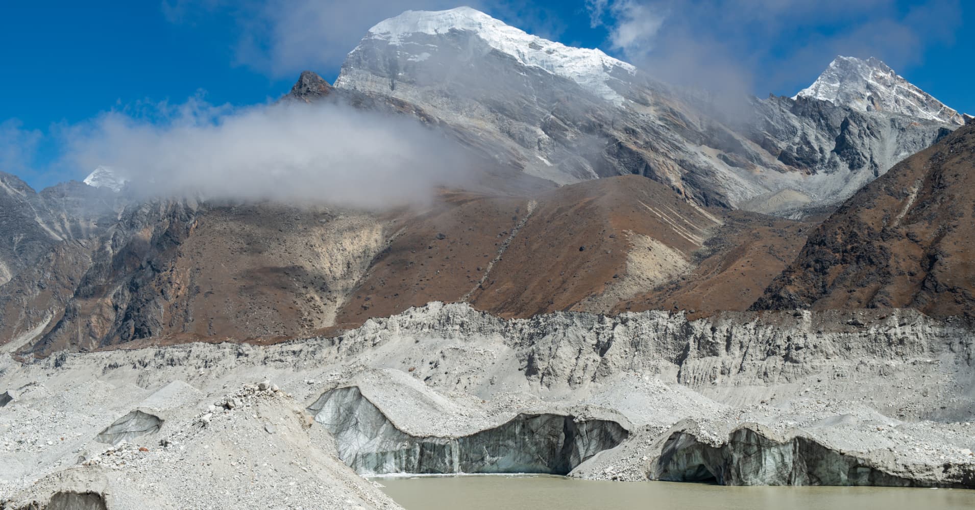Glaciers are important indicators of global warming and climate change.