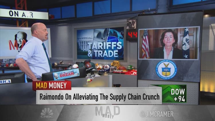 Watch Jim Cramer's full interview with Commerce Secretary Gina Raimondo