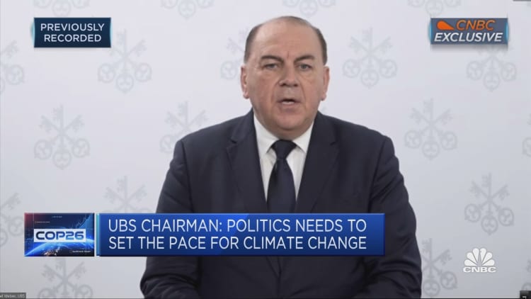 UBS chair Weber: Europe can lead on global green capital markets