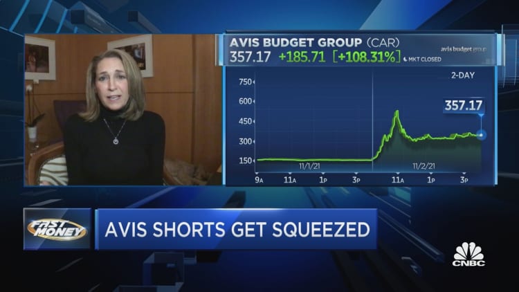 Shares of Avis skyrocket on a big earnings beat and a short squeeze