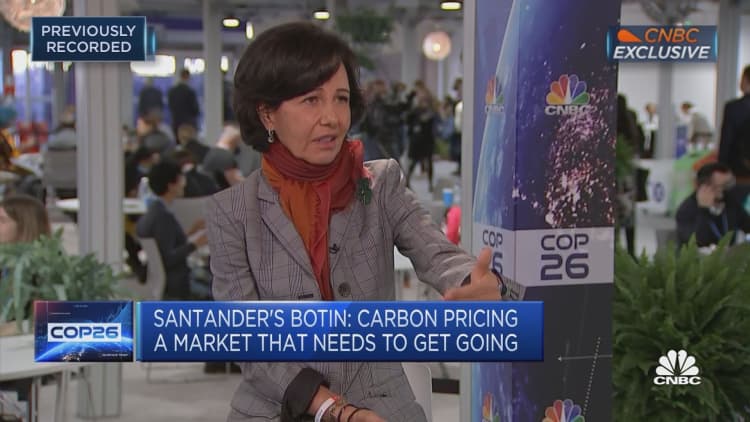We need to get the carbon pricing market going in Europe: Santander's Botin