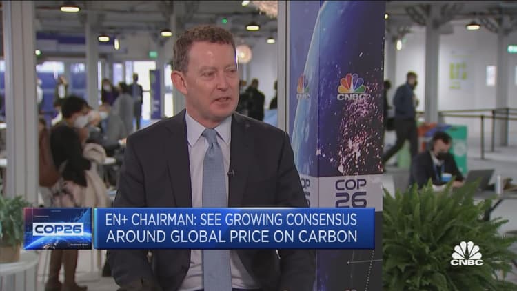 Growing consensus that we need a global price for carbon: EN+ executive chairman