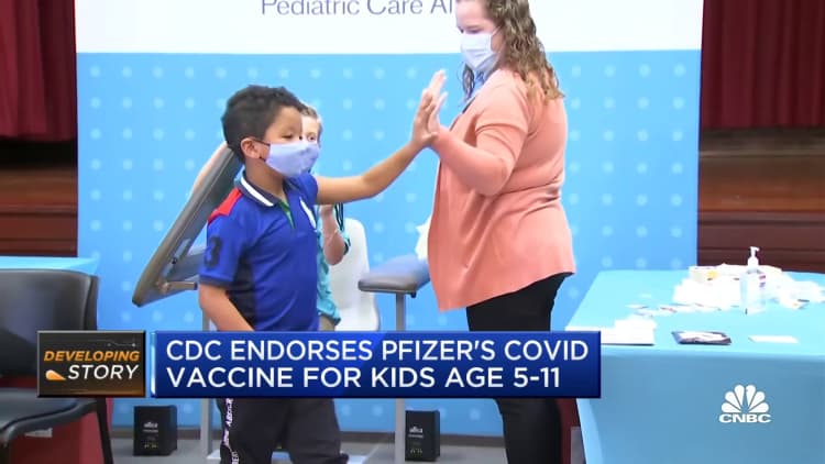CDC endorses Pfizer's Covid-19 vaccine for kids age 5 to 11