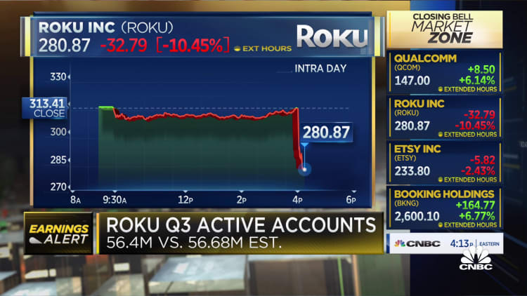 Roku misses revenue, offers weak Q4 outlook