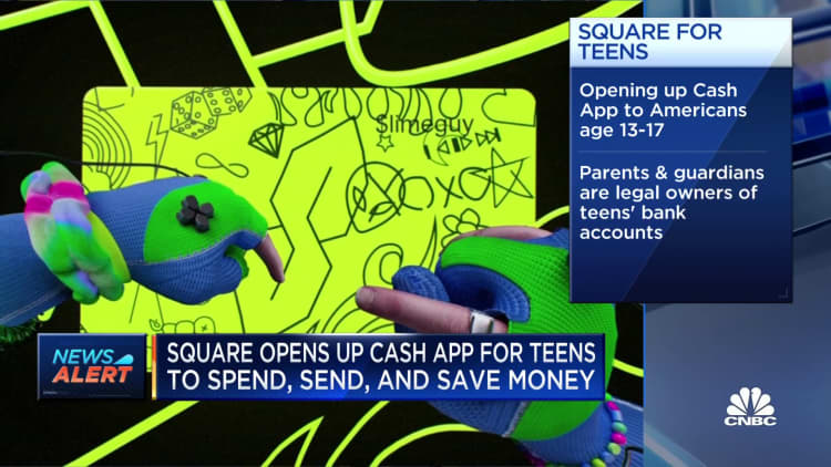 Square opens payments app to teens