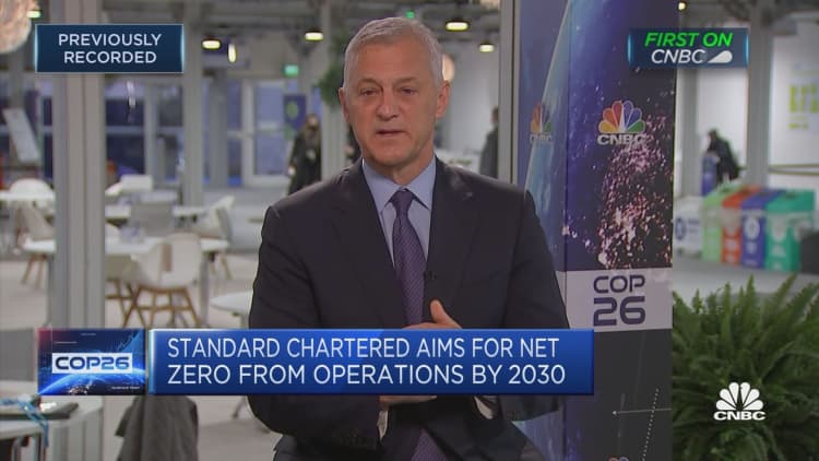 Standard Charted CEO discusses COP26 and climate goals