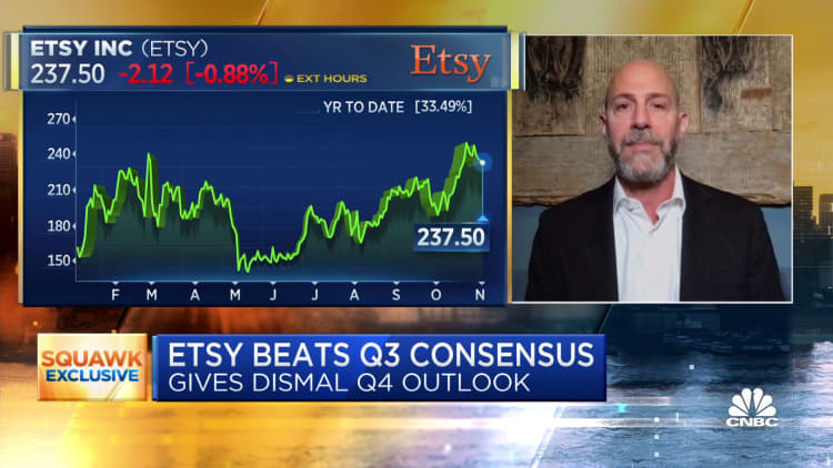 Etsy CEO Josh Silverman on Q3 earnings and post-pandemic outlook