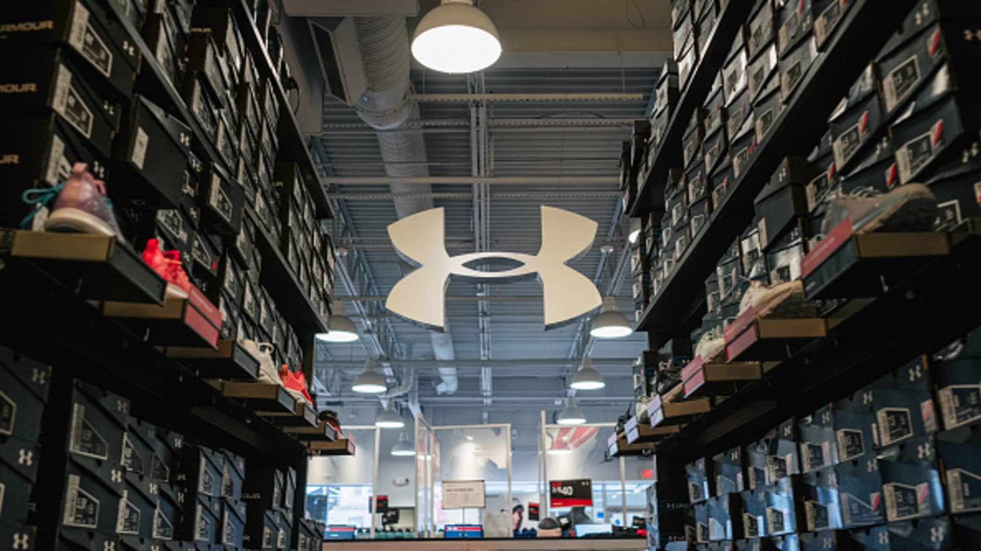 The interior of an Under Armour store is seen on November 03, 2021 in Houston, Texas.