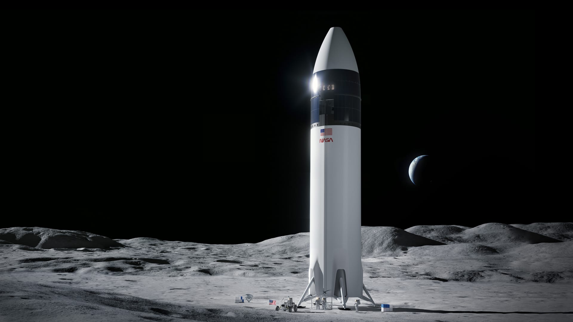 A variation of SpaceX's Starship rocket for NASA's HLS program.