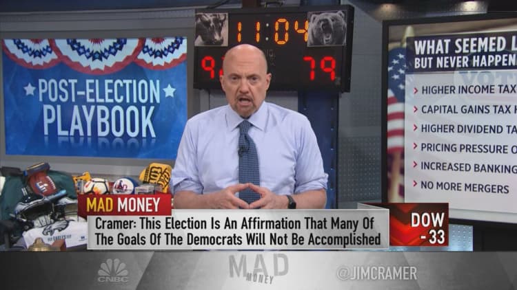 Cramer says this week's election results are good for stocks, expects market to go higher