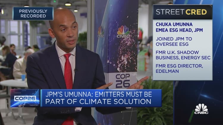 Chuka Umunna says finance's role at COP26 is more important than ever
