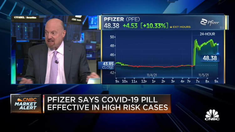 Jim Cramer on Pfizer's Covid pill: This is the pandemic's 'atomic bomb'