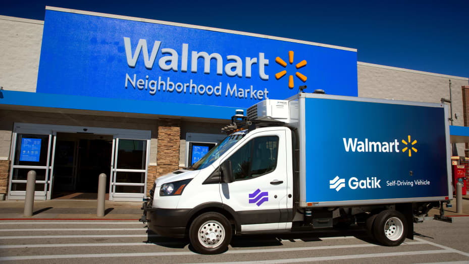 Walmart and Gatik driverless trucking in its online grocery business
