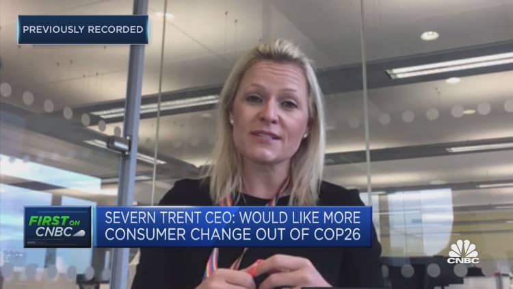 Severn Trent CEO hopes 'more consumer change will come from COP26'