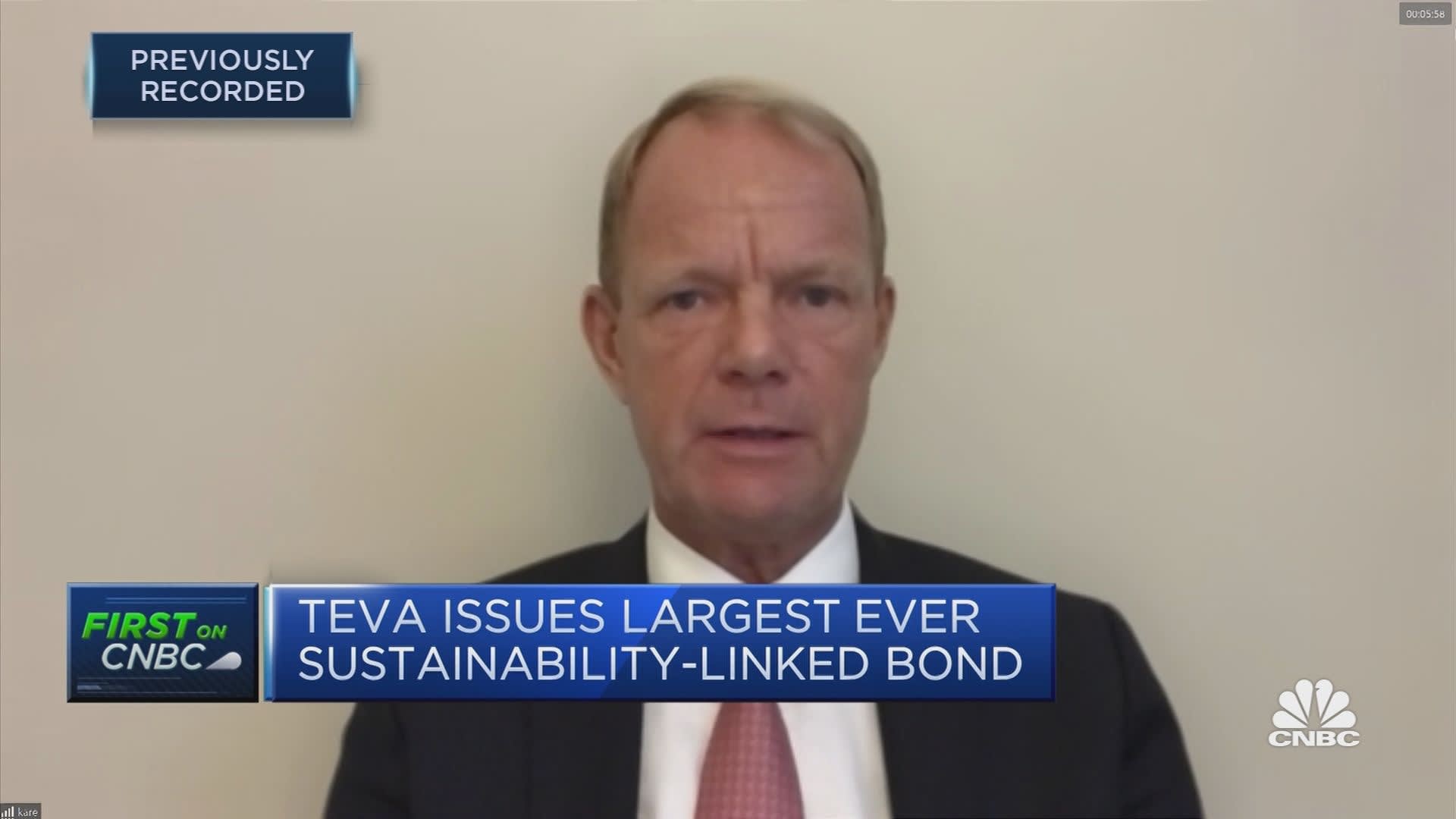cannot critique for to help,' Teva CEO on sustainability-linked bond launch