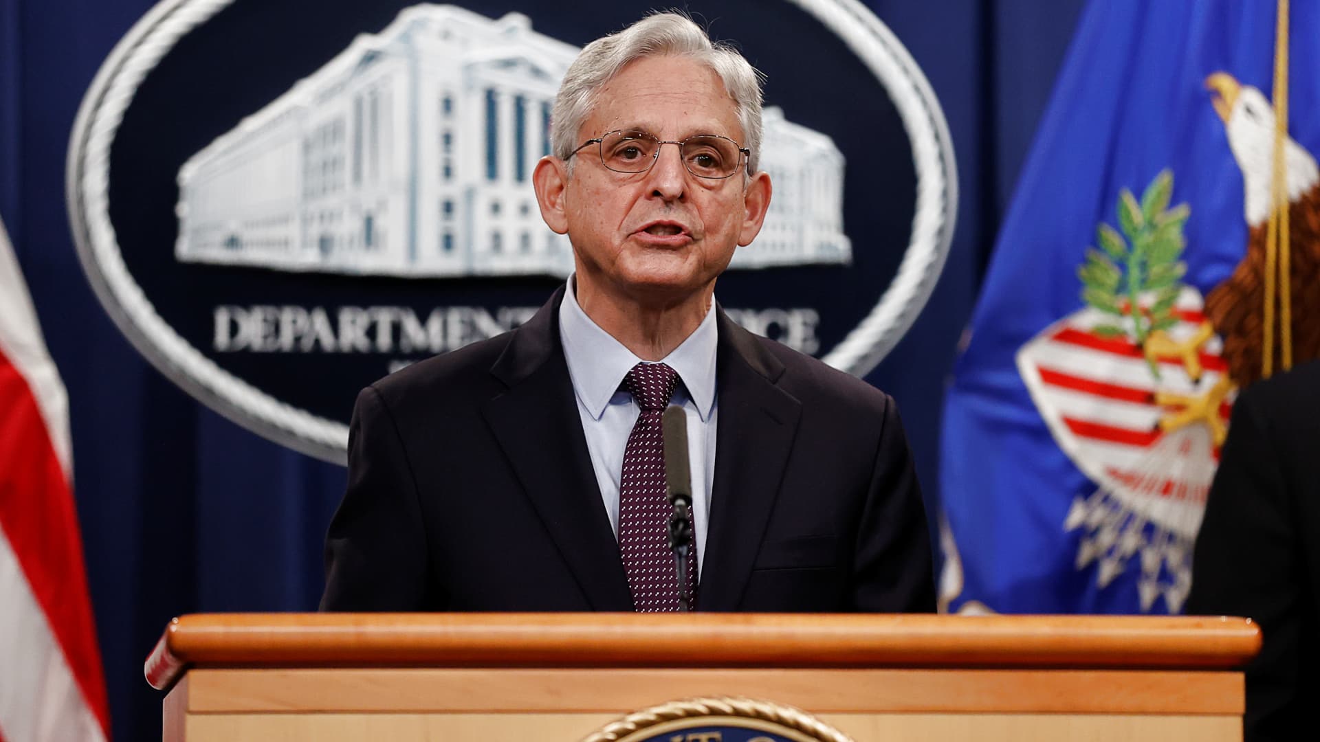 Attorney General Garland warns against violent protests, says DOJ ‘strongly disa..