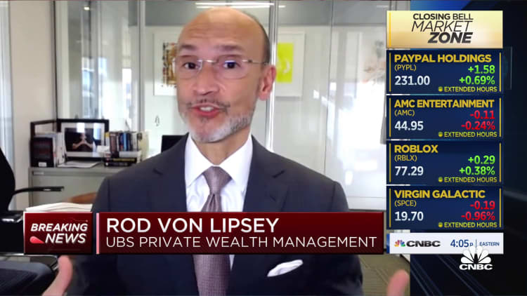 UBS's Rod von Lipsey says markets will continue to grow until the end of the year