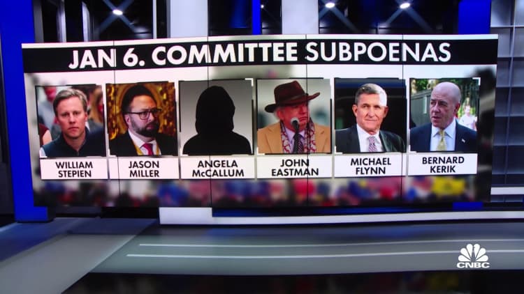 January 6 committee issues 6 more subpoenas
