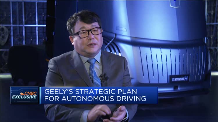 Chinese auto giant Geely aims for full autonomous driving by 2030